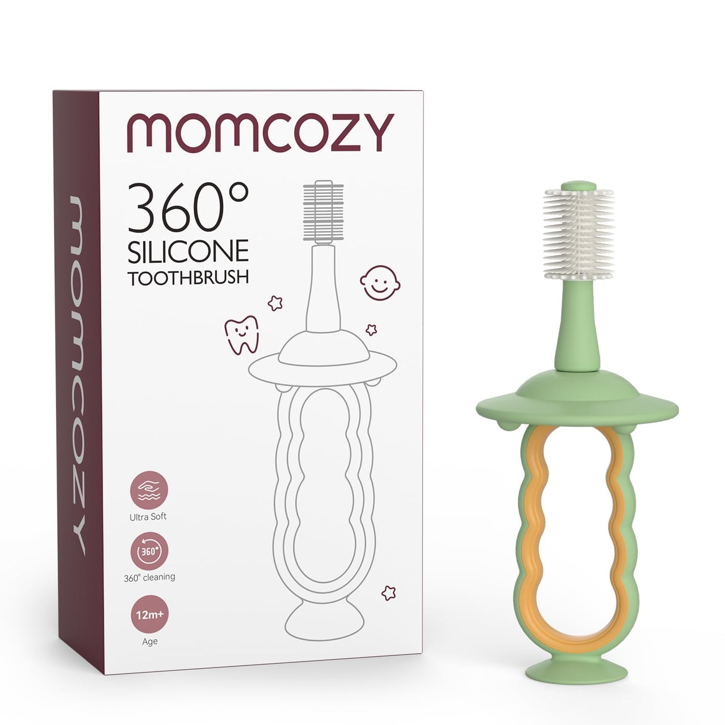 Momcozy Baby Toothbrush - Green