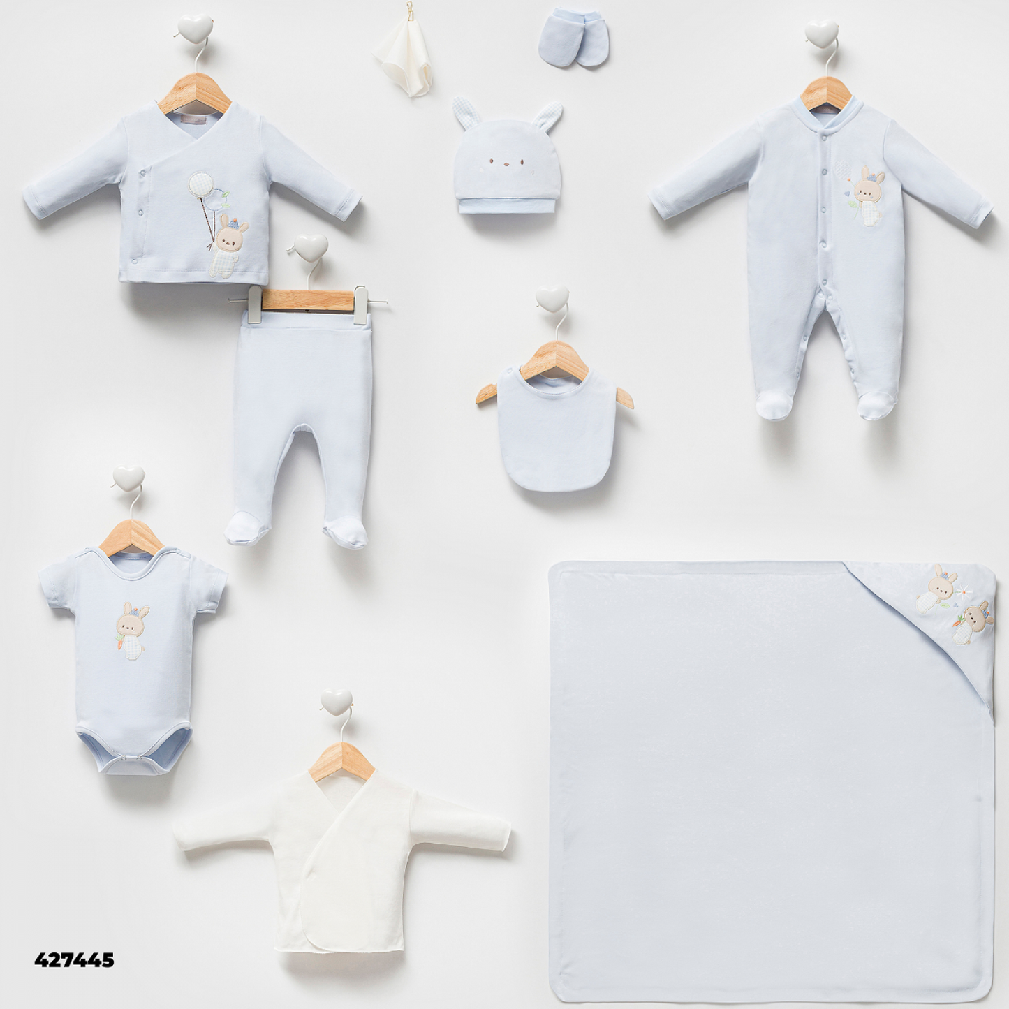 Bunny Newborn Set - Blue