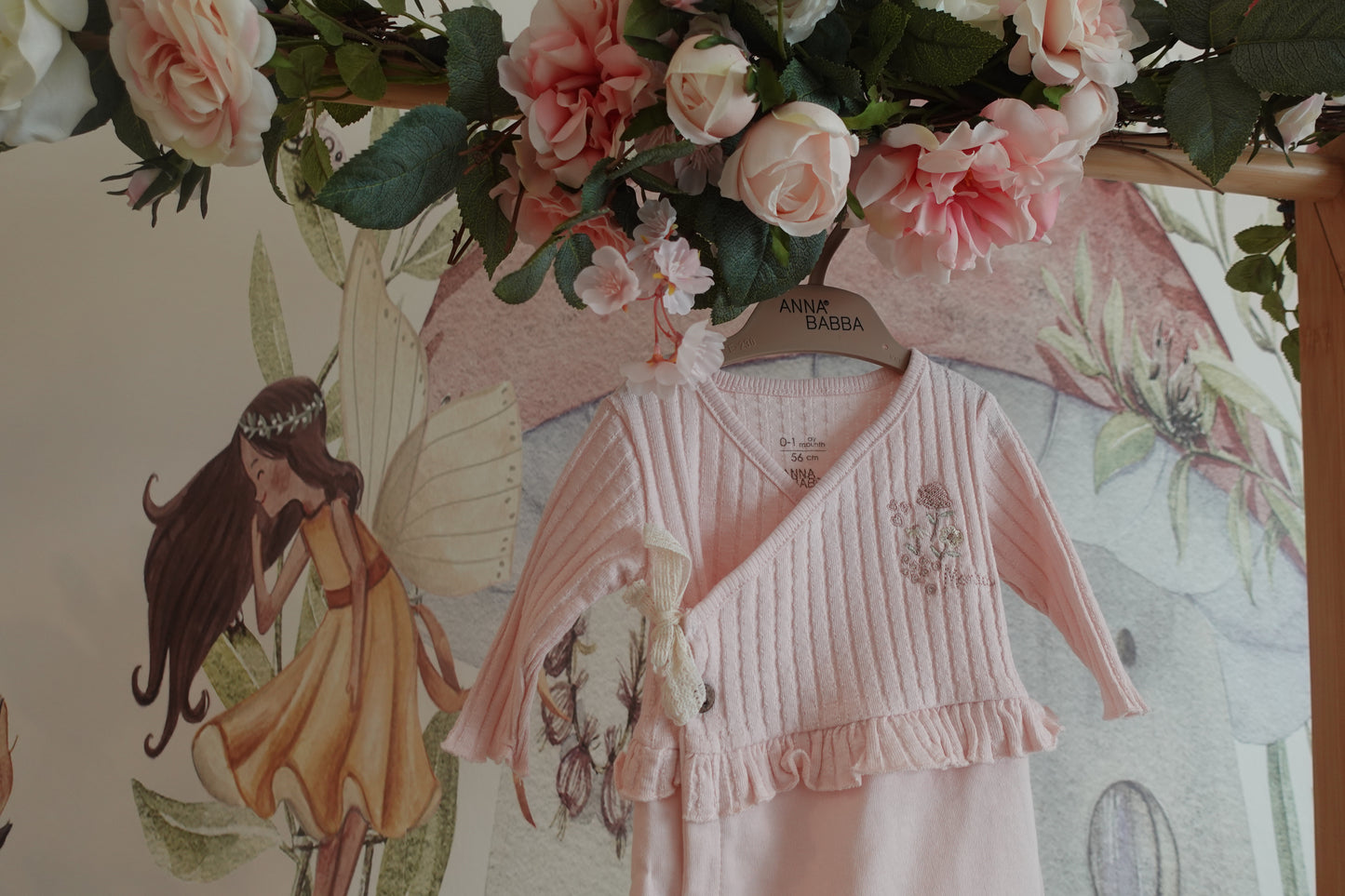 Side Tie Jumpsuit & Hat  - Dry Rose Pink