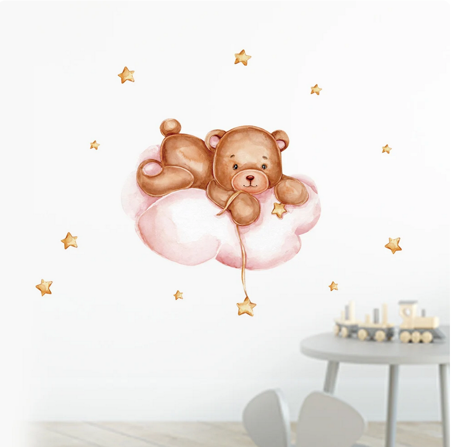 Bear on Cloud Decal