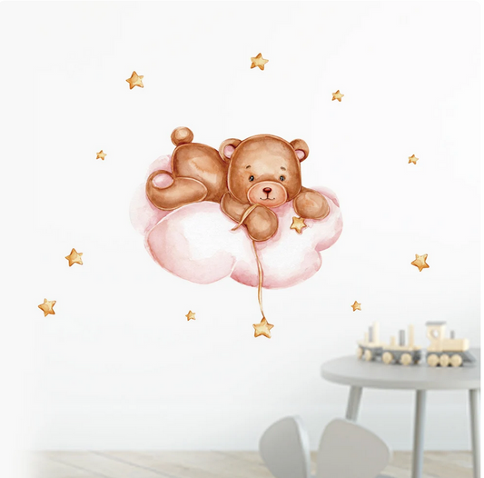 Bear on Cloud Decal