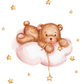 Bear on Cloud Decal