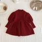 Puff Sleeve Dress - Red