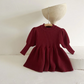 Puff Sleeve Dress - Red