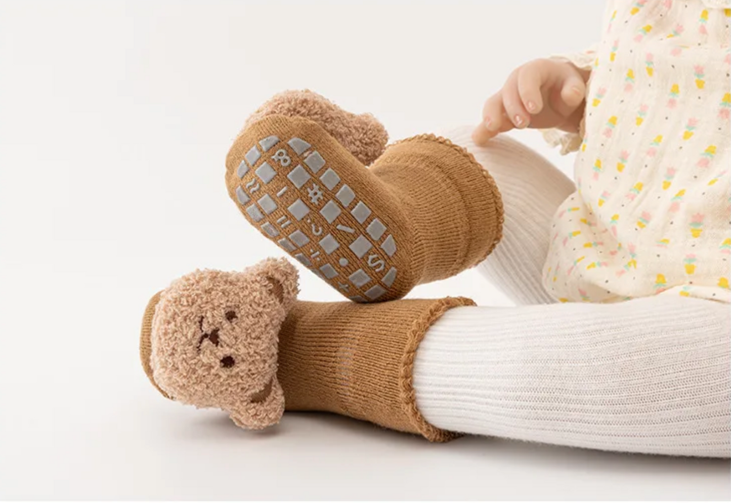 Bear Socks - Beige