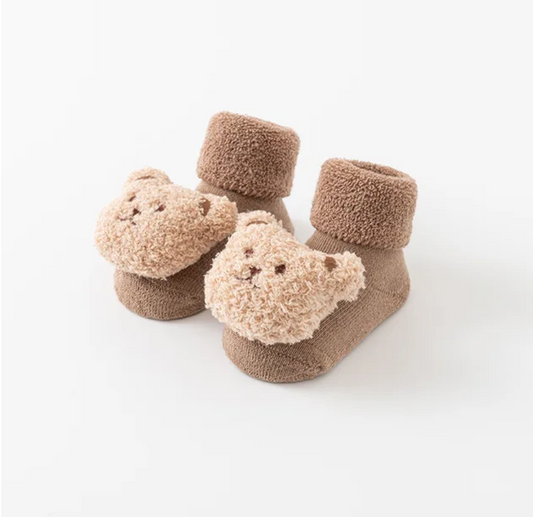 Bear Socks - Brown