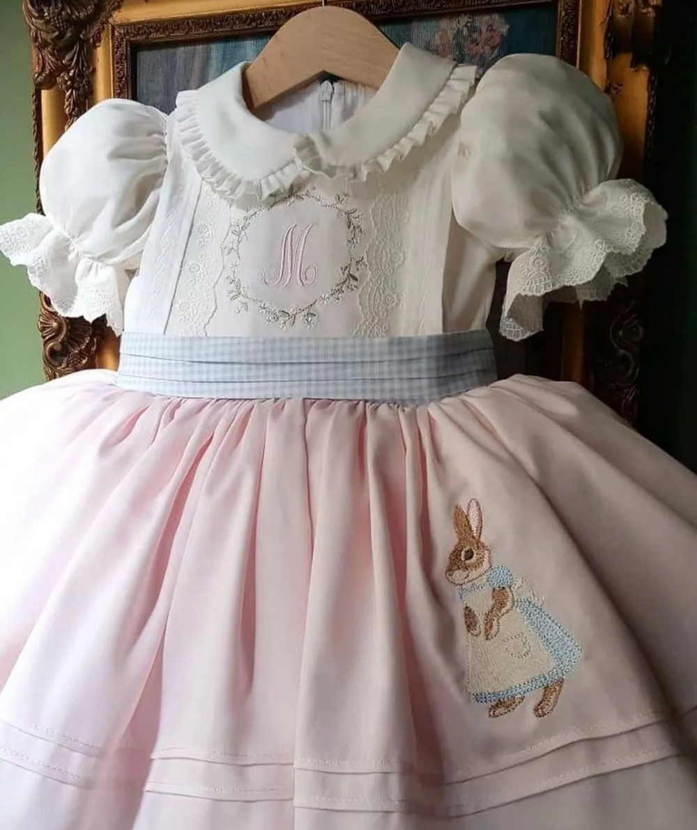 Rabbit Embroidery Dress