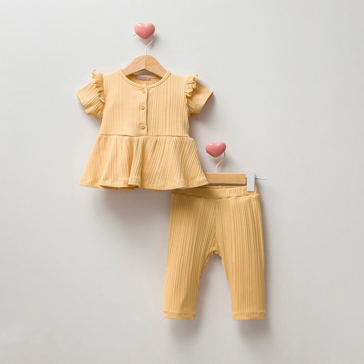 Ruffle Two Set - Yellow